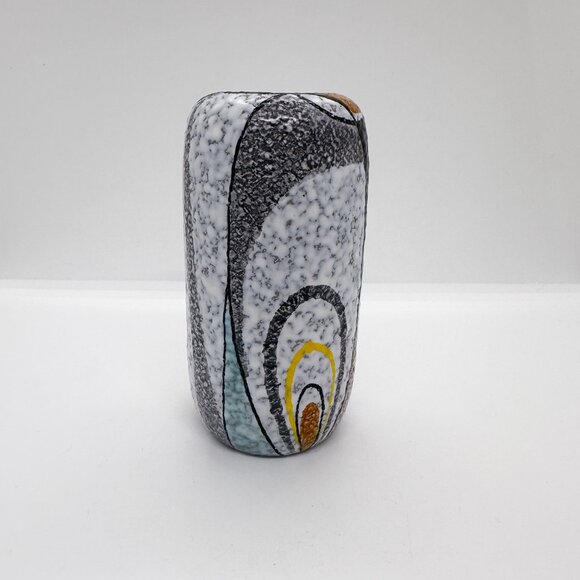 Vtg Flora Gouda Rumba Ceramic Vase Holland Dutch Pottery 50s 60s Atomic MCM - Picture 4 of 9